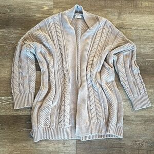 Debut Chunky Knit mauve cardigan